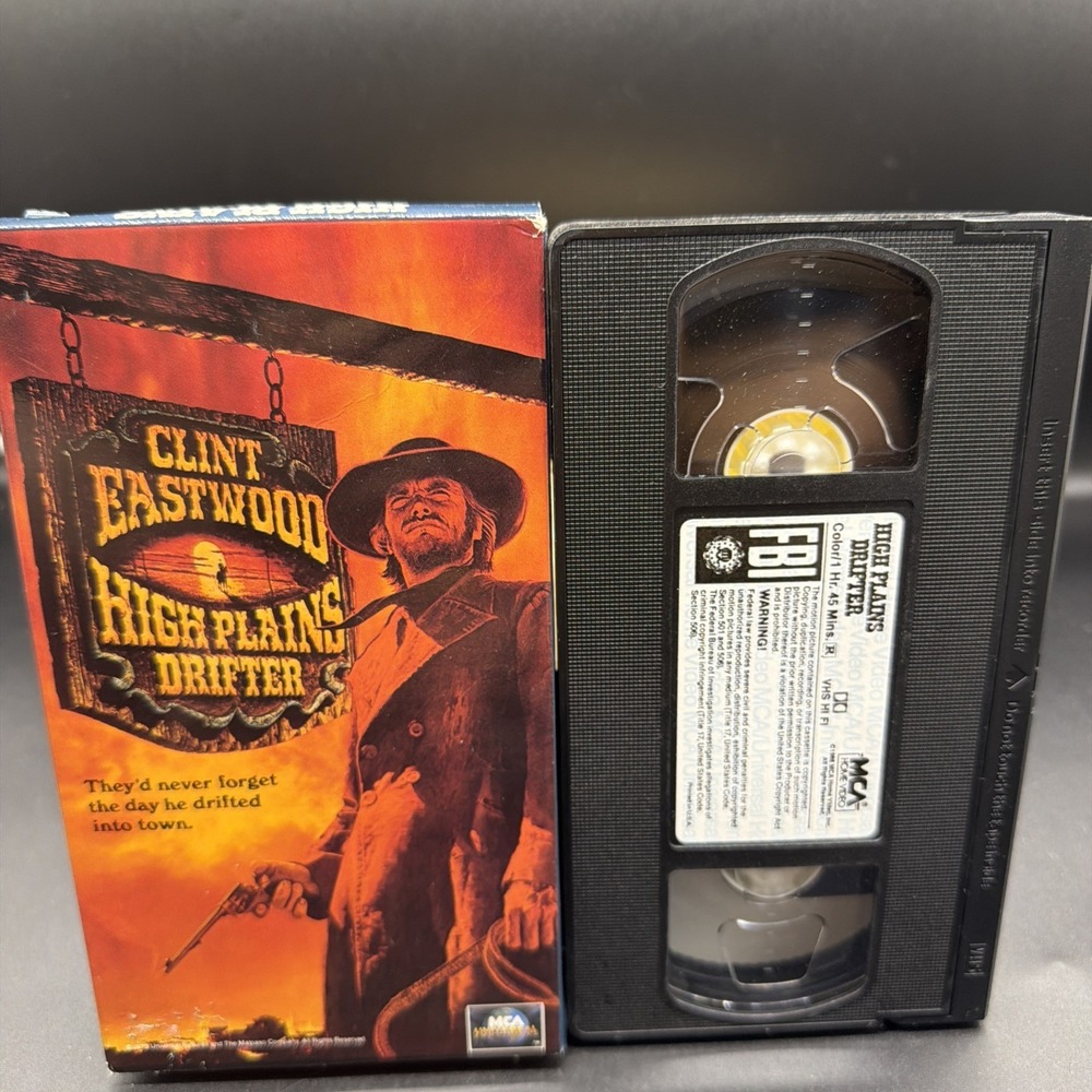 High Plains Drifter VHS 1973, 1990 Clint Eastwood